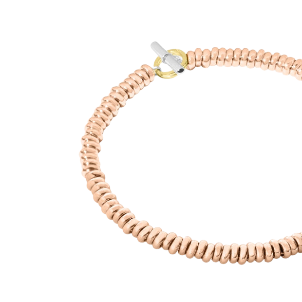 Bracciale Rondelle Oro Rosa