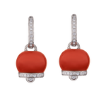 Load image into Gallery viewer, Orecchini Campanella Oro con Corallo Rosso
