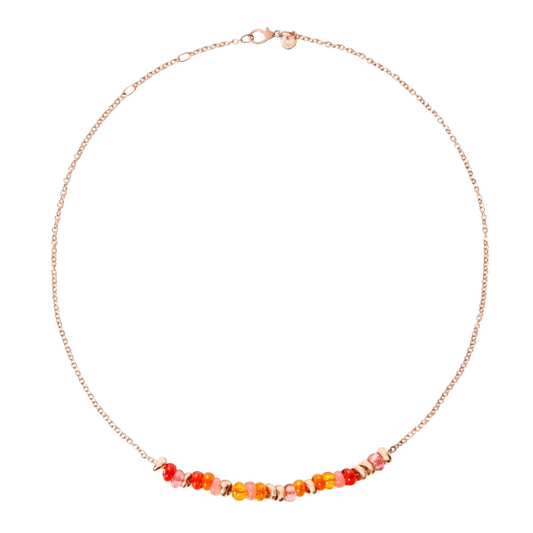 Collana Rondelle Arancio