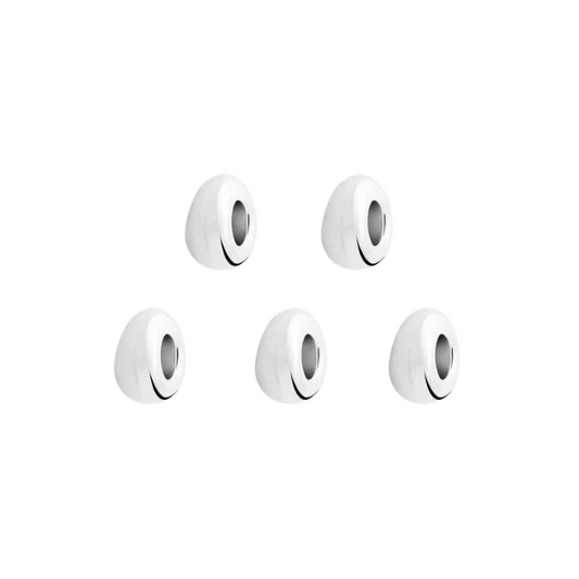 Componente Rondelle Bold Argento (5 Pezzi)