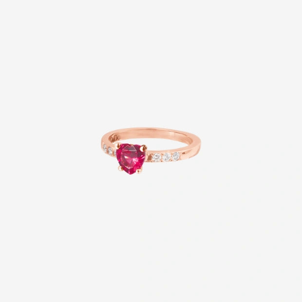 Anello Cuore con Diamanti