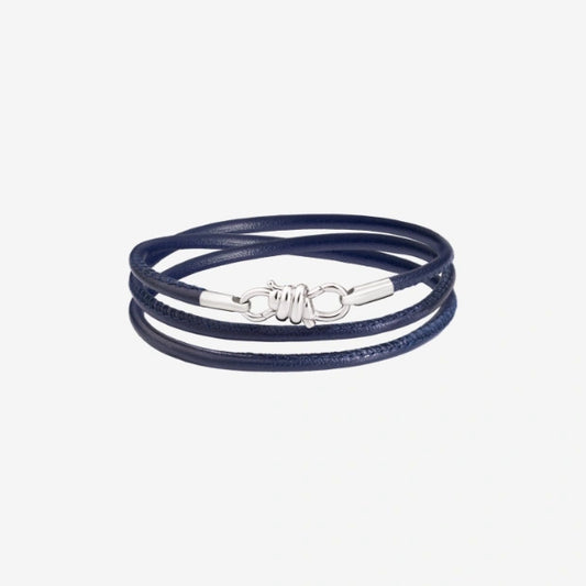 Bracciale Nodo Blu Argento