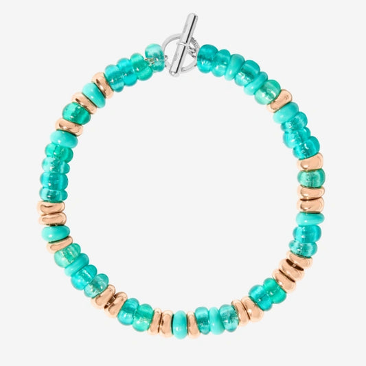 Bracciale Rondelle Azzurro