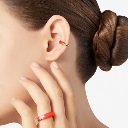 Earcuff Rondelle Rosso