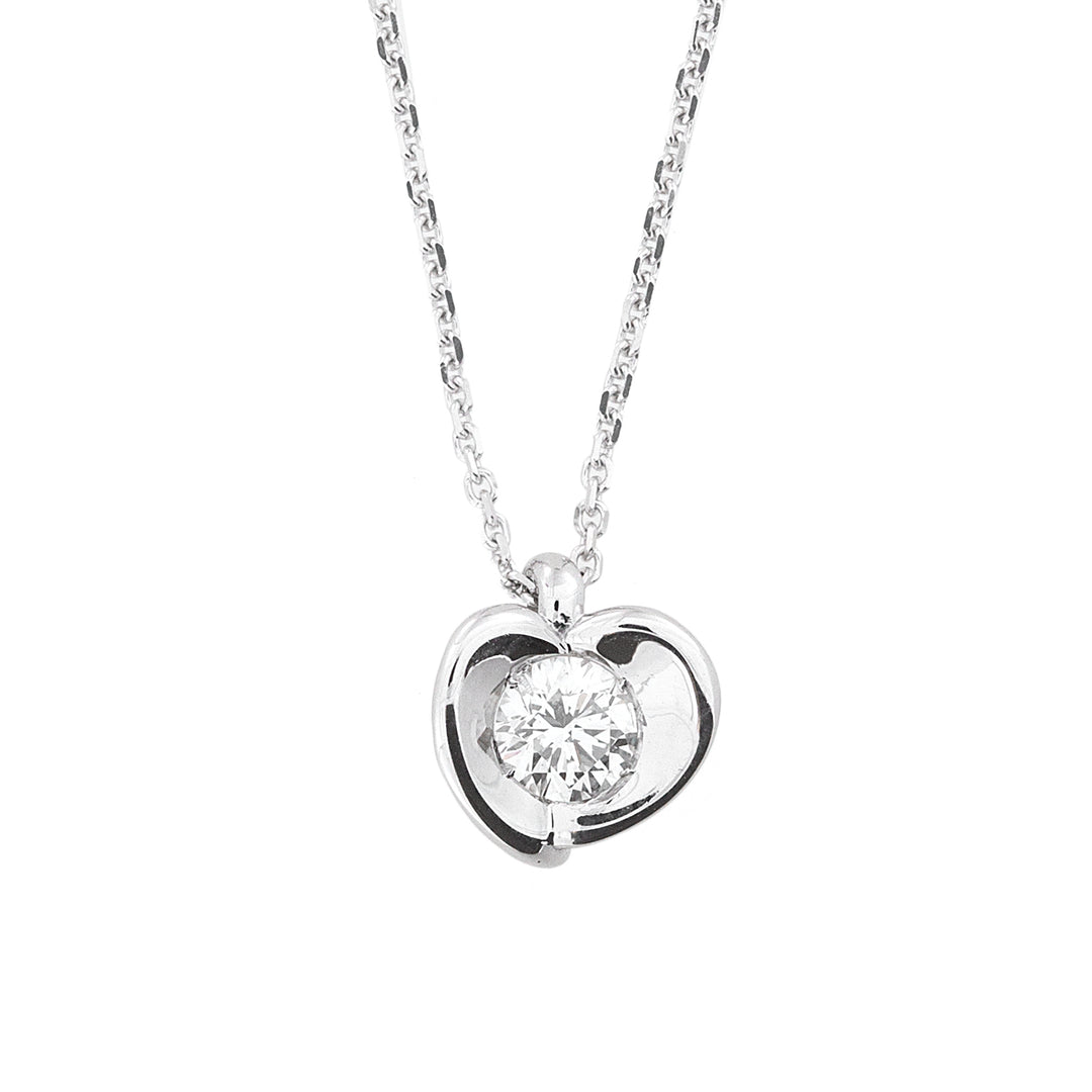 Collana con Punto luce a cuore