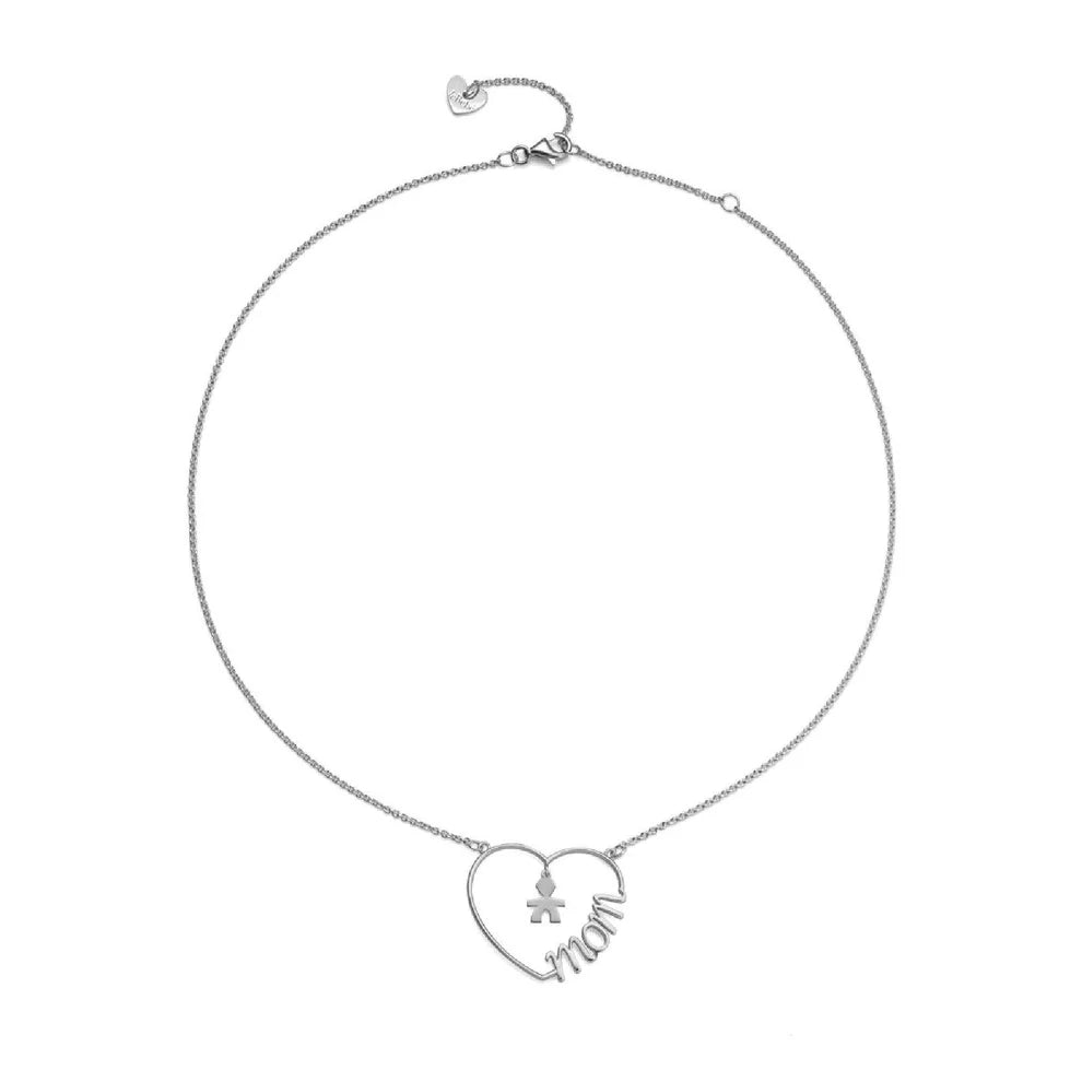 Collana Cuore di Mamma con Bimbo