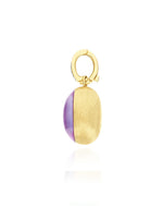 Load image into Gallery viewer, Charm Violetta &quot;Boules&quot; in oro e Lepidolite (Medio)
