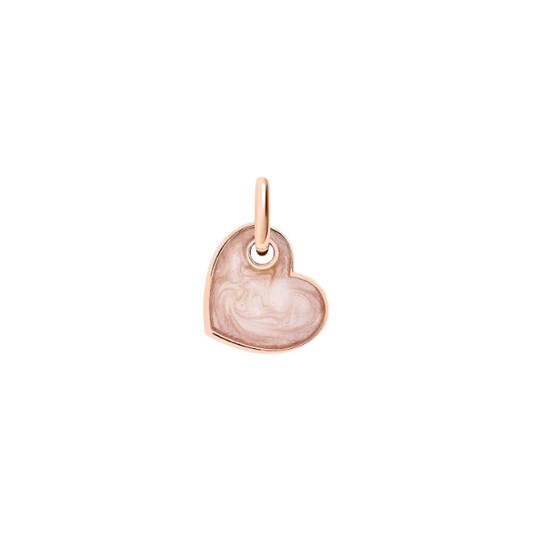 Ciondolo Cuore Smalto Rosa