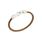 Load image into Gallery viewer, Bracciale Nodo Cordone Arancio Verde
