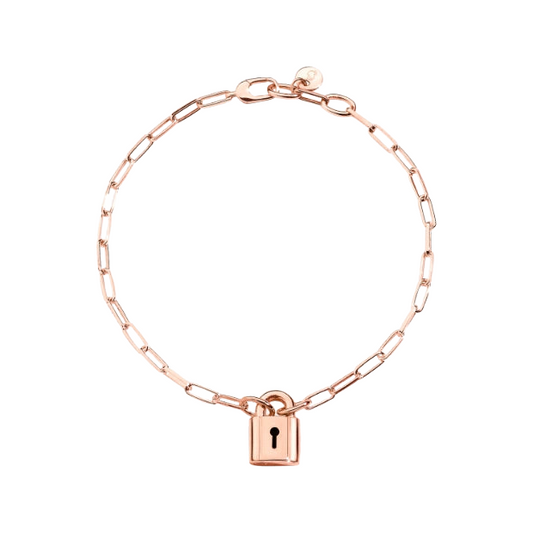 Bracciale Lucchetto Oro Rosa