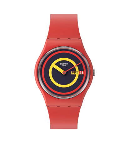 Swatch Concentric Red