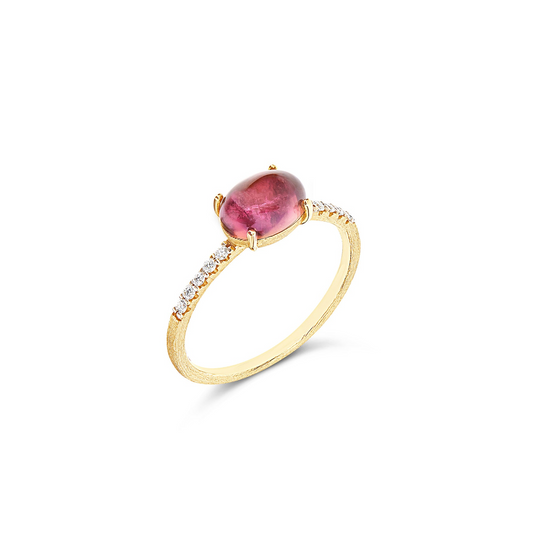 Anello "Dancing Tourmalines" con Tormalina Rosa